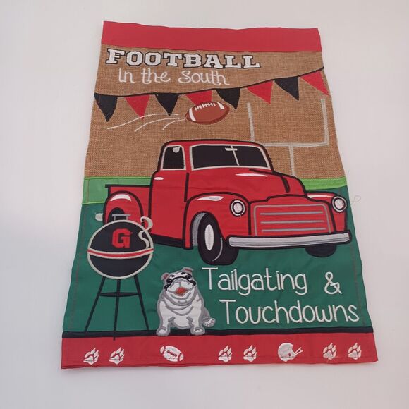Unbranded Other - Georgia Bulldogs yard garden flag 12x18in Embroidered tailgating touchdowns